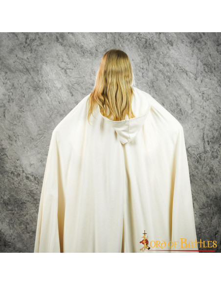 Medieval woman's cotton cape with hood