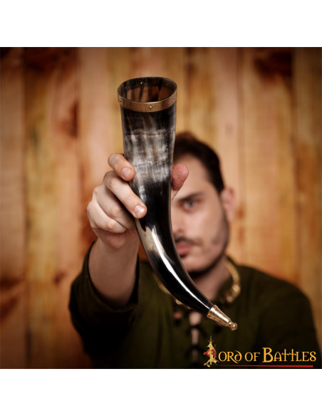 Authentic Viking Ox horn to drink...