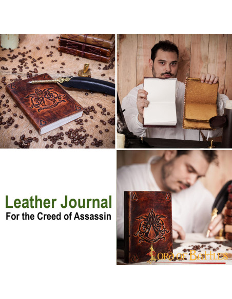 Assassin Creed Notes Journal in Leather