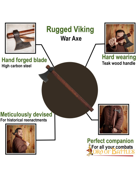 Hand Forged Viking Bearded Ax