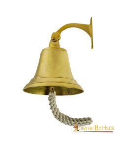 Medieval emergency bell made of solid brass