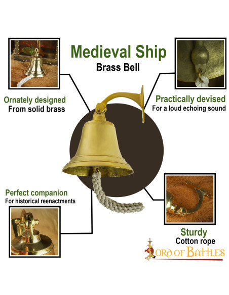 Medieval emergency bell made of solid...