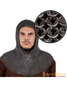 Executioner chain mail riveted and alternated flat ring,...