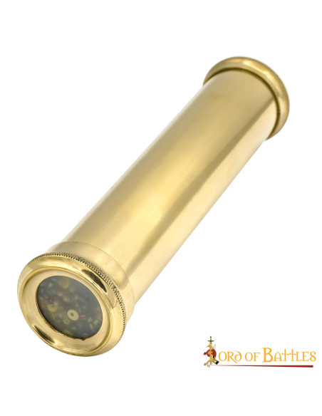 Medieval kaleidoscope in brass, handmade