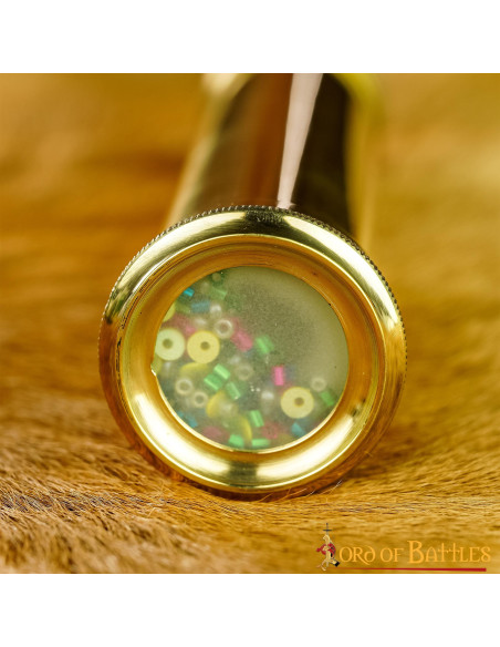 Medieval kaleidoscope in brass, handmade