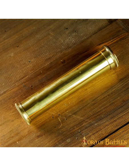 Medieval kaleidoscope in brass, handmade