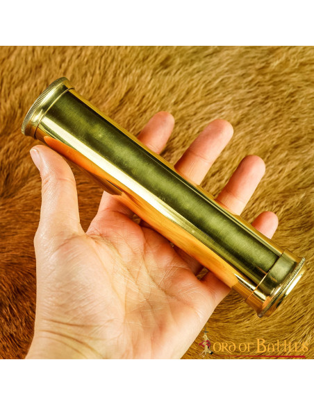 Medieval kaleidoscope in brass, handmade