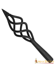 Functional medieval arrowhead, fire flame