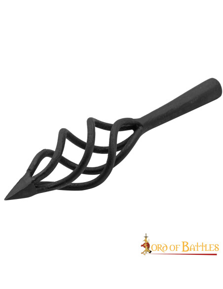 Functional medieval arrowhead, fire...