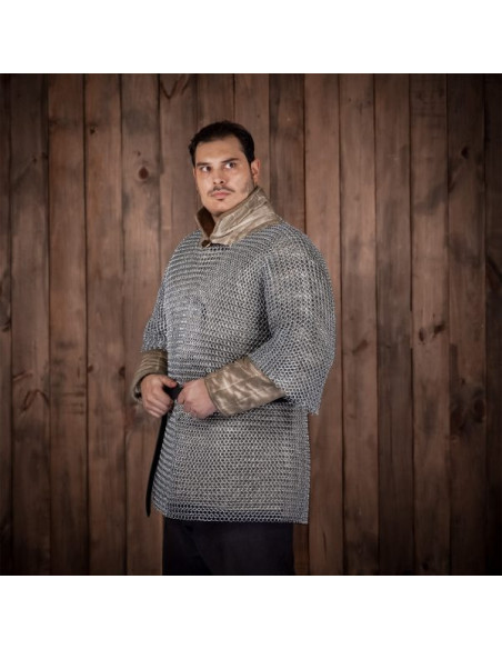 Haubergeon chain mail short sleeves...