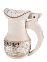 Medieval beer mug in natural wood (17x14 cm.)