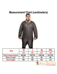 Medieval chain mail long sleeves, black 2