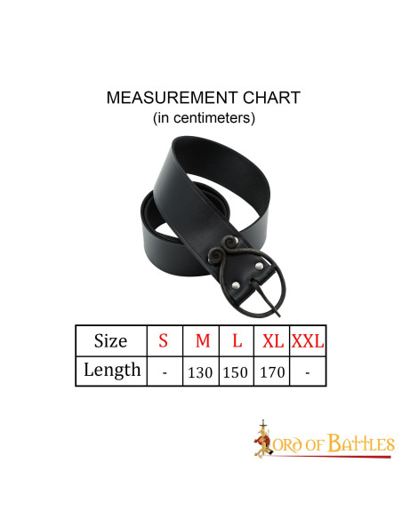 Medieval belt Dark Age wrought iron...