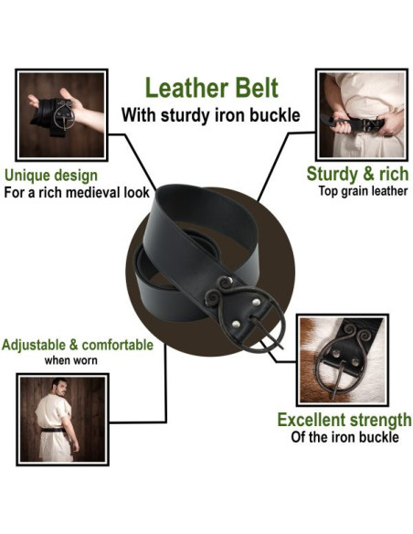 Medieval belt Dark Age wrought iron...