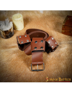Handmade leather belt for LARP and Cosplay