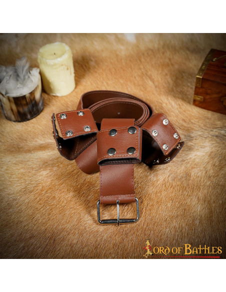 Handmade leather belt for LARP and...