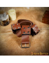 Handmade leather belt for LARP and Cosplay