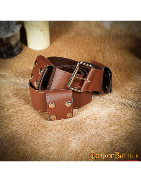 Handmade leather belt for LARP and...