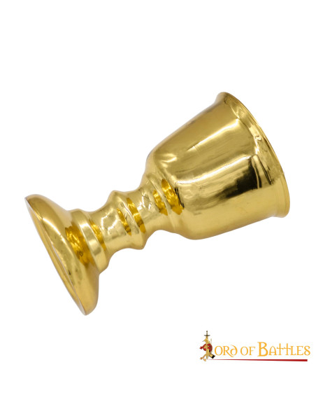 Medieval ceremonial chalice in brass... Medieval ceremonial chalice in brass...