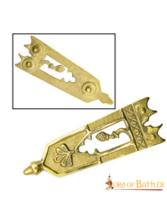 Brass-plated medieval belt closure 2