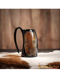 Viking beer mug with skull (600 ml.) 2