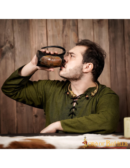 Viking beer mug with skull (600 ml.)