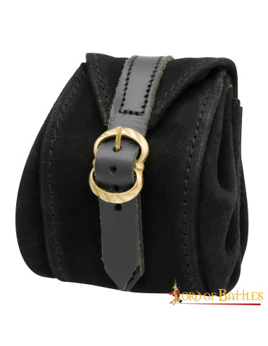 Medieval handmade leather purse