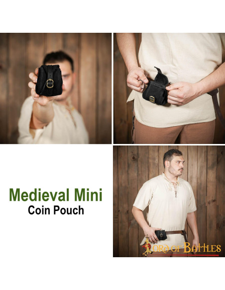 Medieval handmade leather purse Medieval handmade leather purse