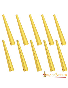 Set of 10 medieval brass aiglets-props (3.8 cm.) 2
