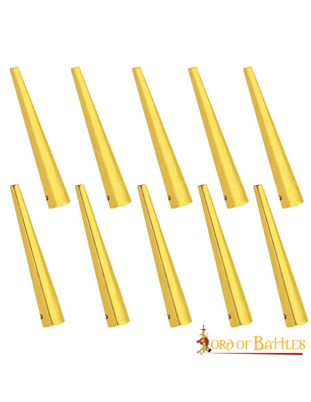 Set of 10 medieval brass...