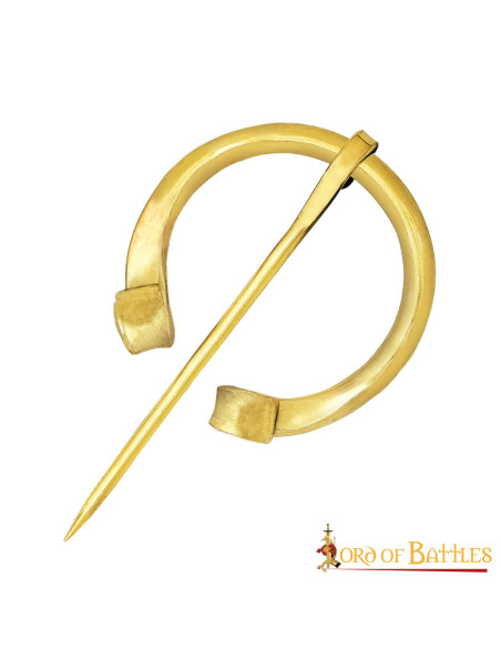 Medieval brass fibula