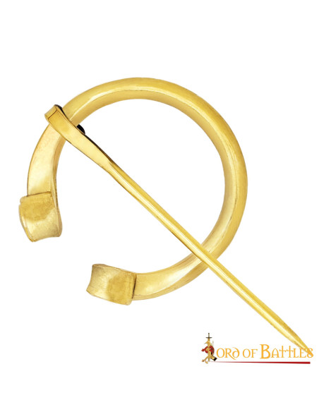 Medieval brass fibula