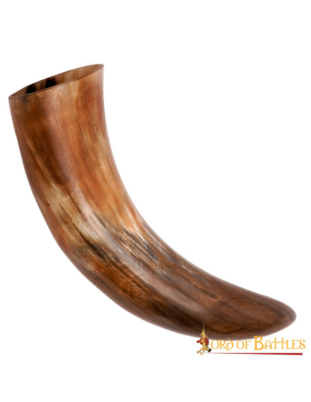 Medieval drinking horn with natural...