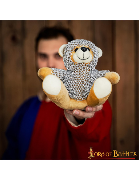 Medieval teddy bear with chain mail