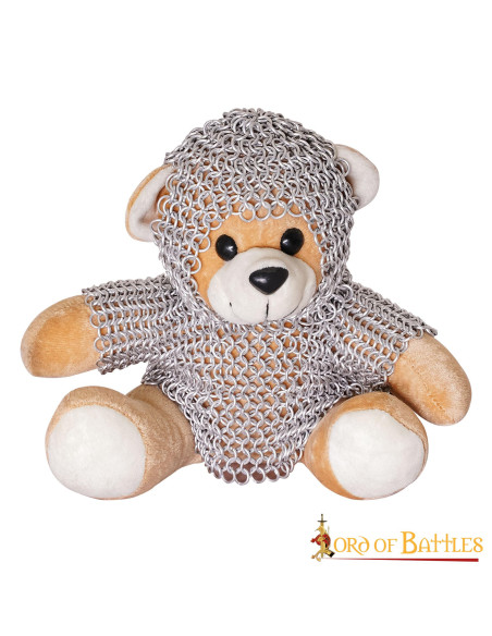 Medieval teddy bear with chain mail