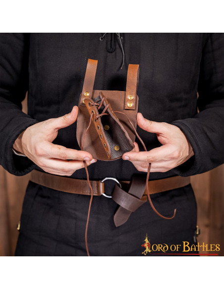 Leather baldric for dagger or sword,...