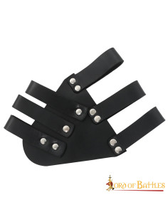 Baldric Renaissance sword in leather, black