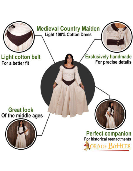 Medieval dress country maiden