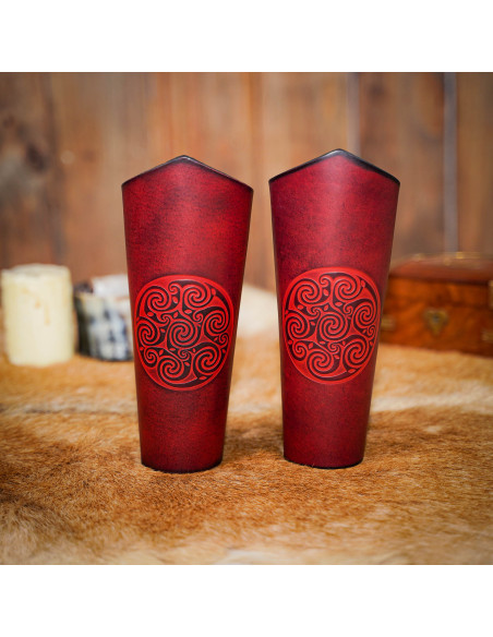 Celtic spiral bracelets in embossed...