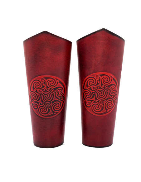 Celtic spiral bracelets in embossed...