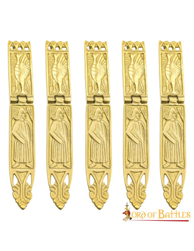 Set 5 brass strips to make your Roman cingulum
