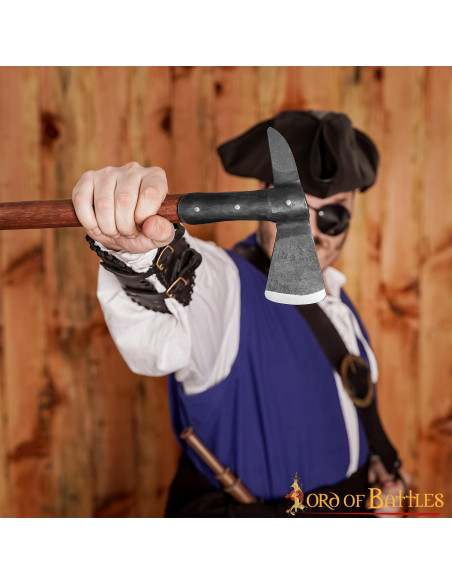 Pirate boarding ax with carbon steel...