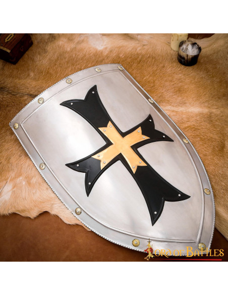 Shield Knights of the Crusades in steel