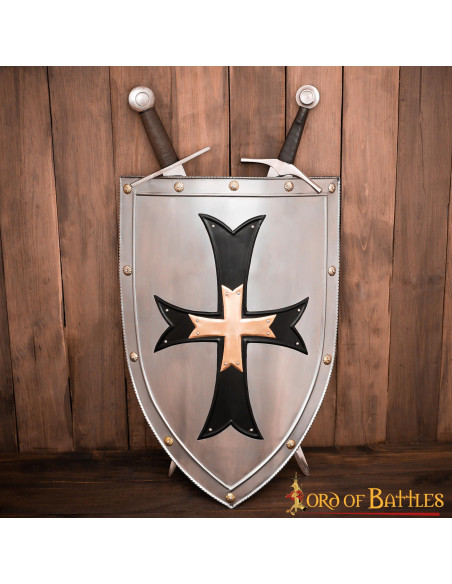 Shield Knights of the Crusades in steel