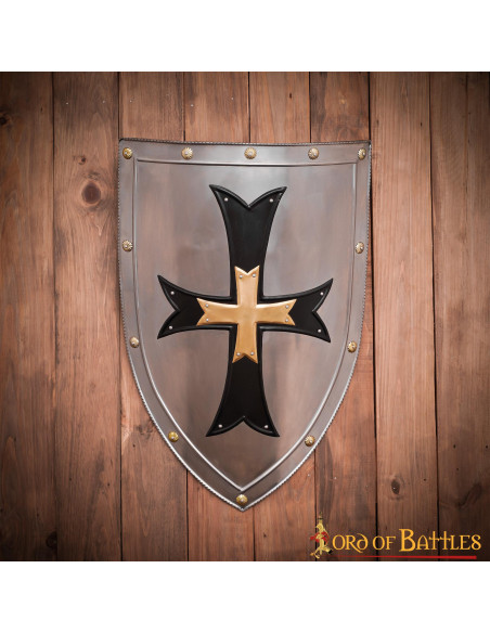 Shield Knights of the Crusades in steel