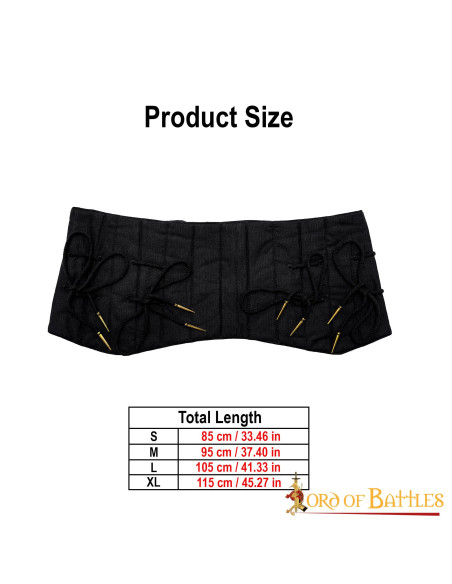 Wide padded belt to build Lendenier,...