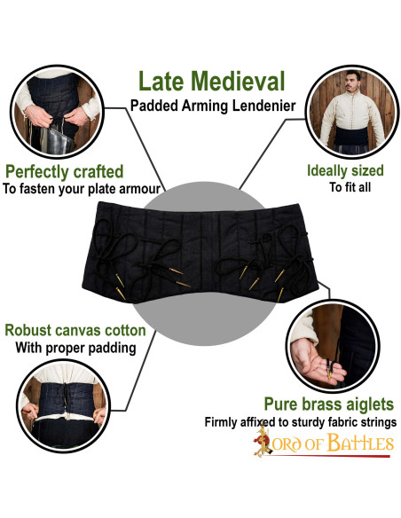 Wide padded belt to build Lendenier,...