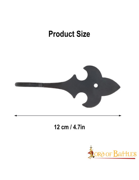 Medieval wrought iron fleur de lis...