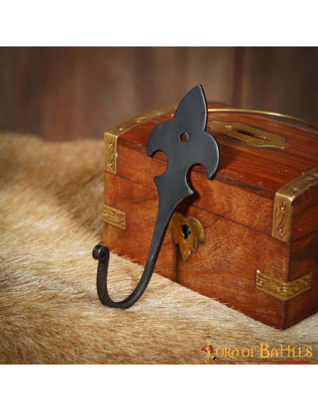 Medieval wrought iron fleur de lis...