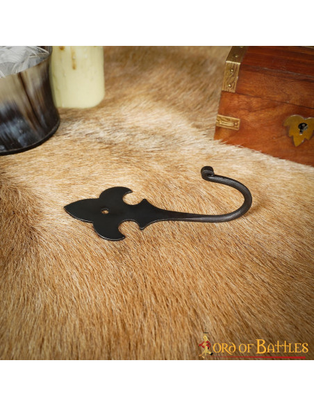 Medieval wrought iron fleur de lis...